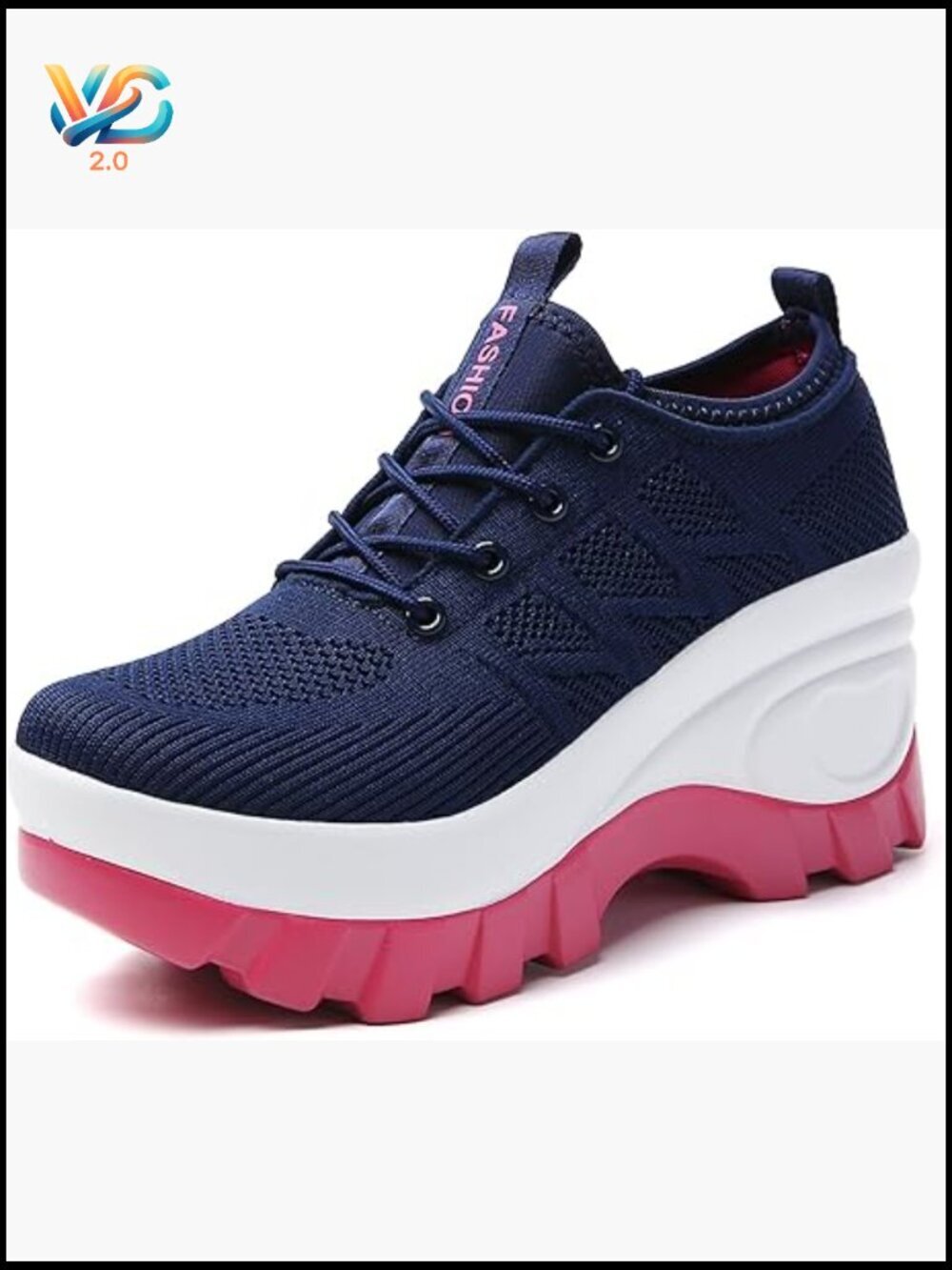 Chunky Platform Comfort Orthopedic Walking Shoes Fashion Knitted Breathable